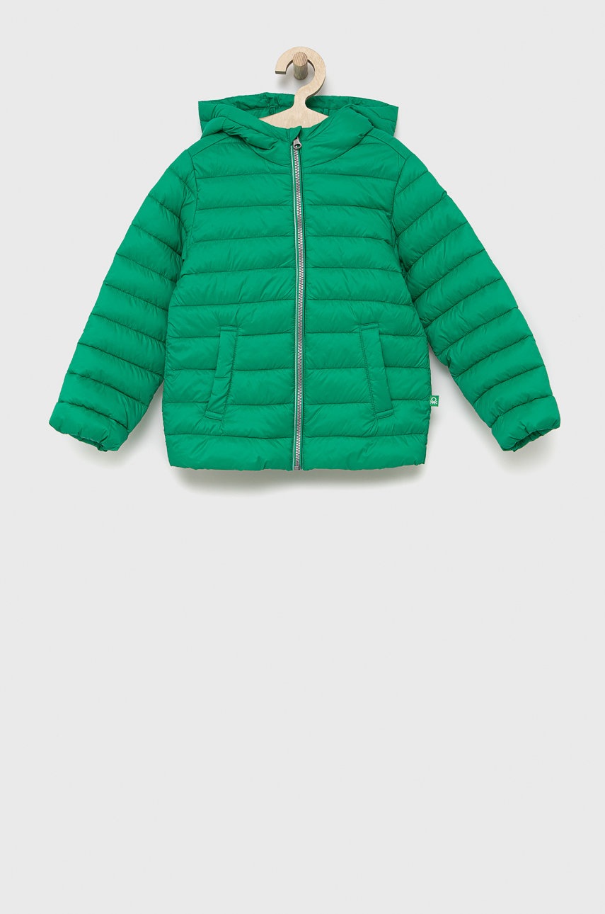

Детско яке United Colors of Benetton в зелено, Зелен
