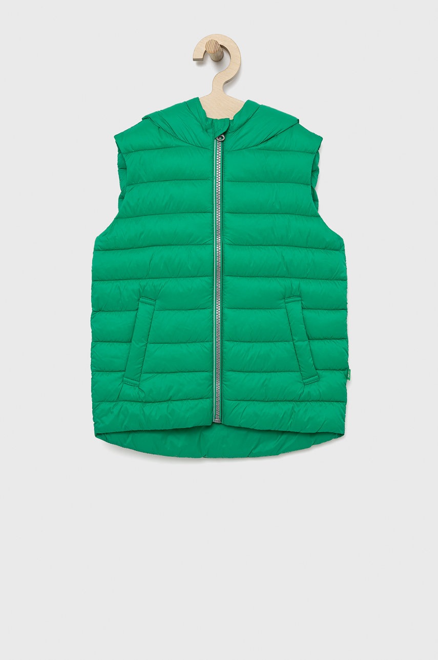 

Детски елек United Colors of Benetton в зелено, Зелен