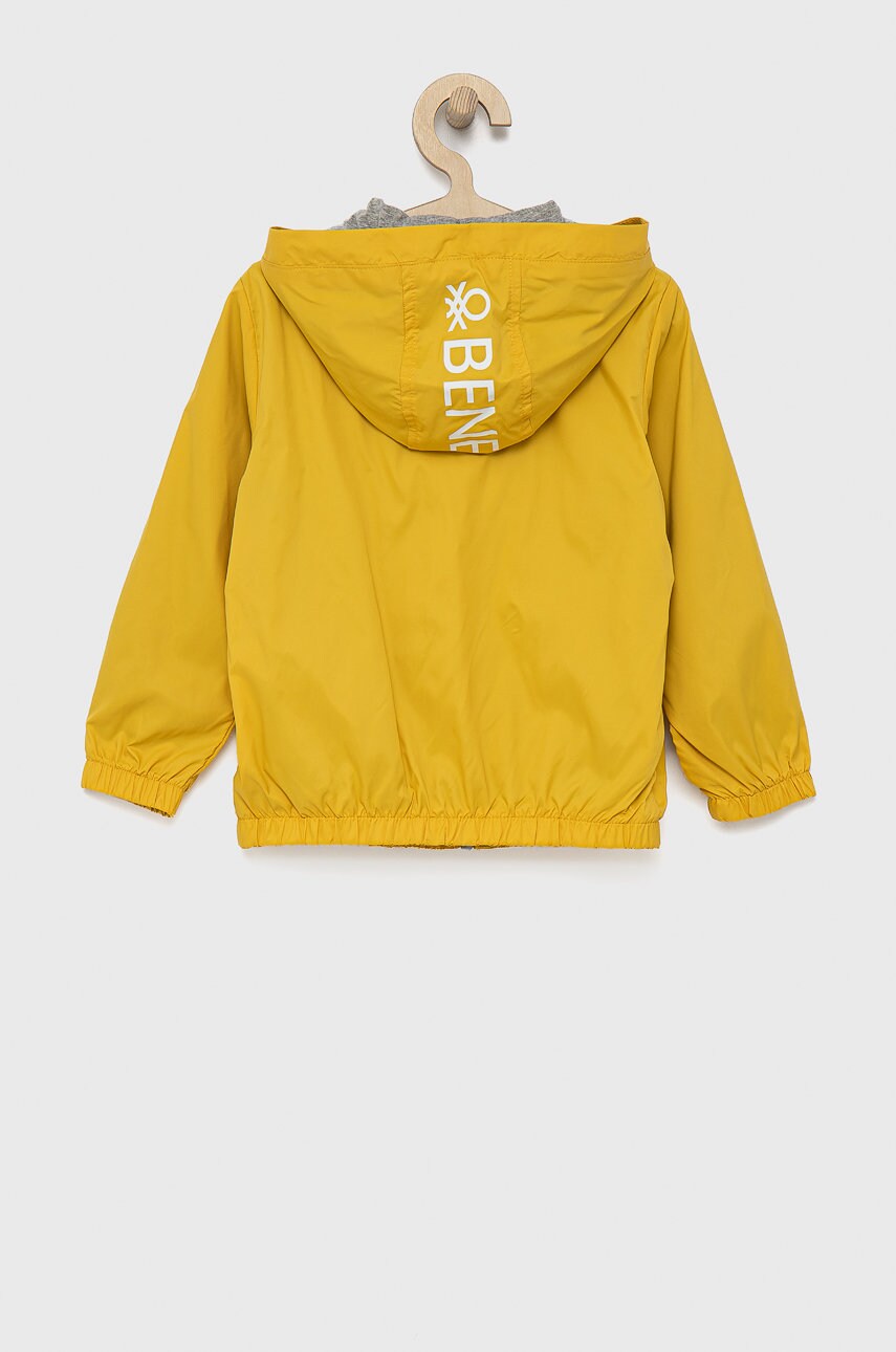 

Детская куртка United Colors of Benetton цвет жёлтый
