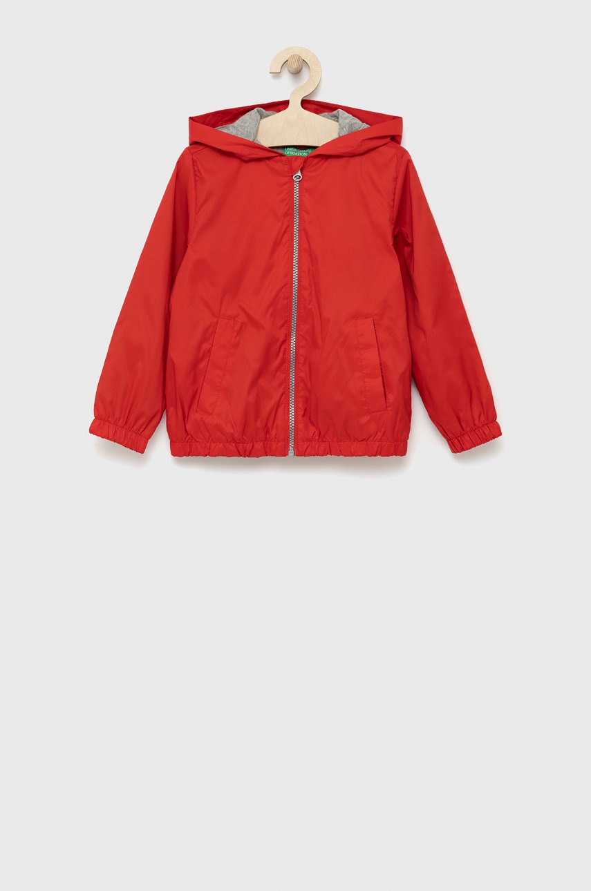 

Детско яке United Colors of Benetton в червено, Червен