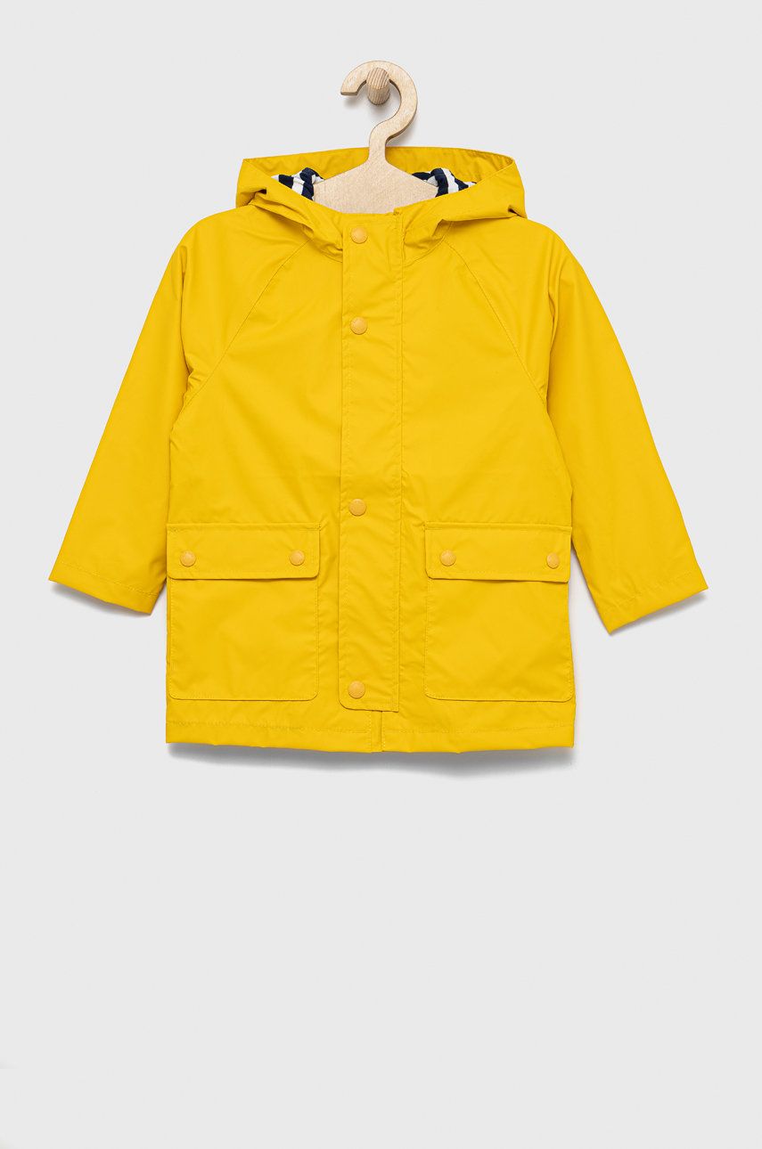 Дитяча куртка GAP колір жовтий