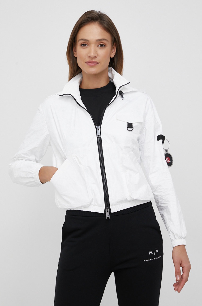 

Яке Armani Exchange дамска в бяло с преходна изолация, Бял