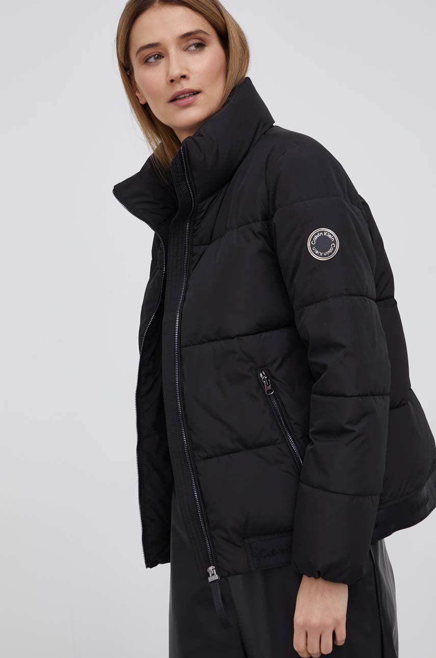 Calvin Klein Kurtka damska kolor czarny zimowa