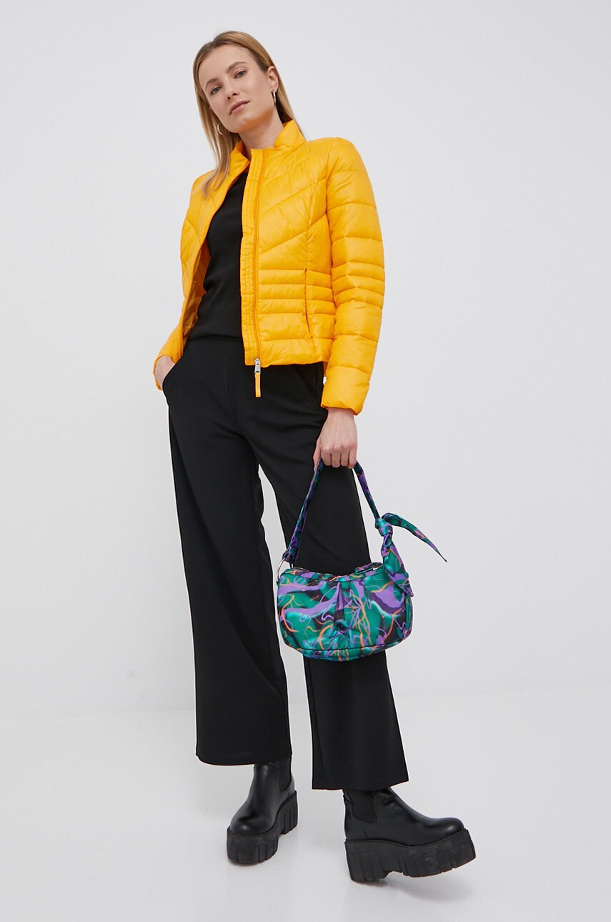 Vero moda geaca femei, culoarea portocaliu, de tranzitie