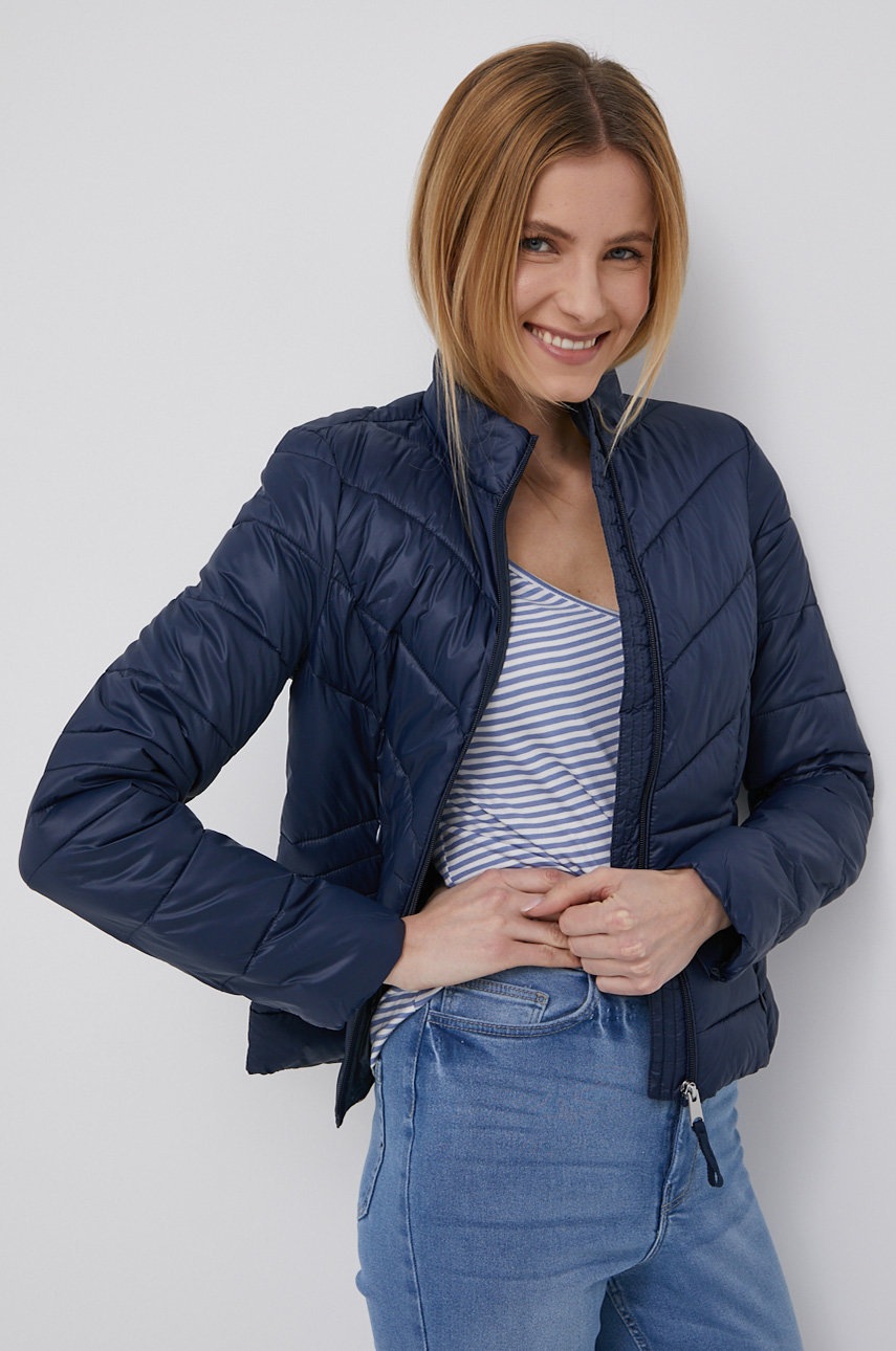 

Яке Vero Moda дамска в тъмносиньо с преходна изолация, Тъмносин