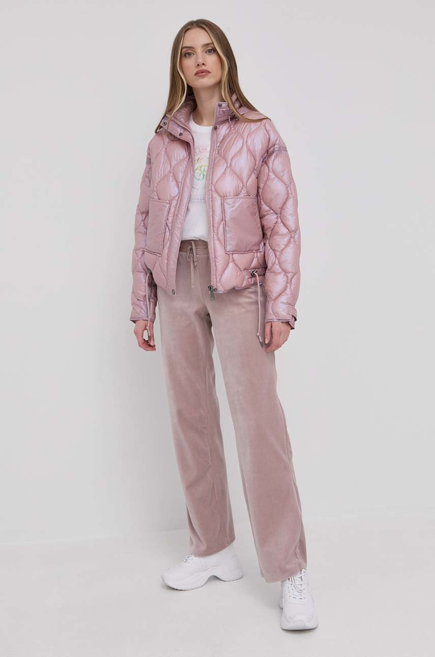 

Куртка Guess жіноча колір фіолетовий зимова