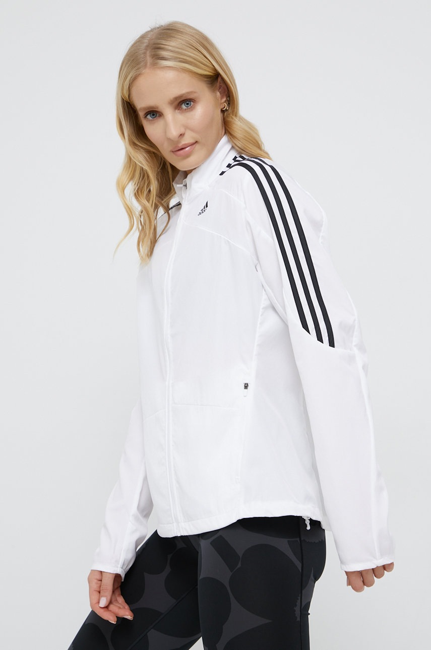 

Куртка для бега adidas Performance GK6061 цвет белый переходная