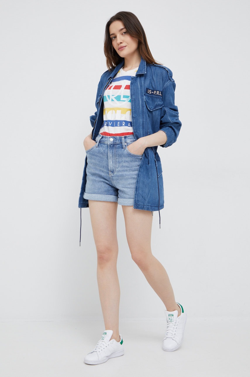 

Джинсова куртка Polo Ralph Lauren жіноча перехідна oversize