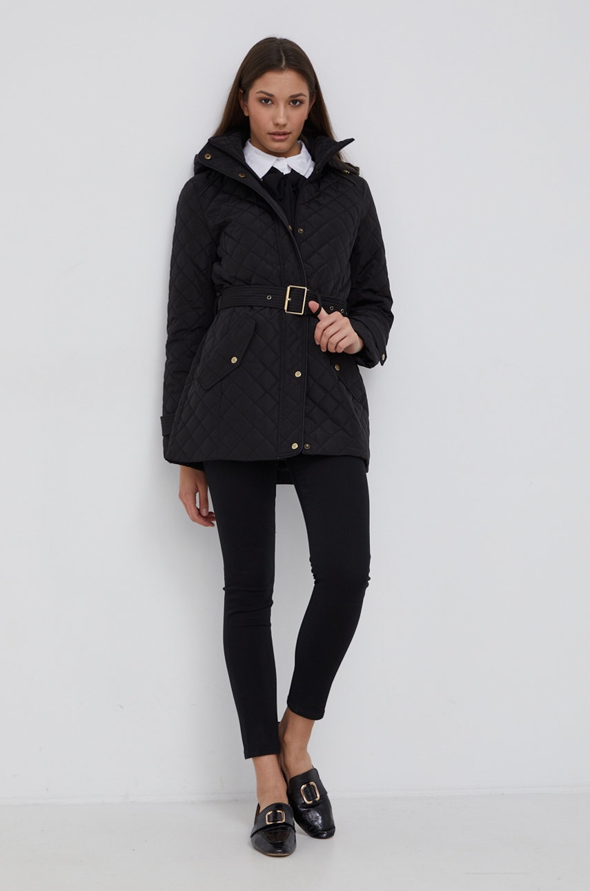 

Куртка Lauren Ralph Lauren колір чорний перехідна