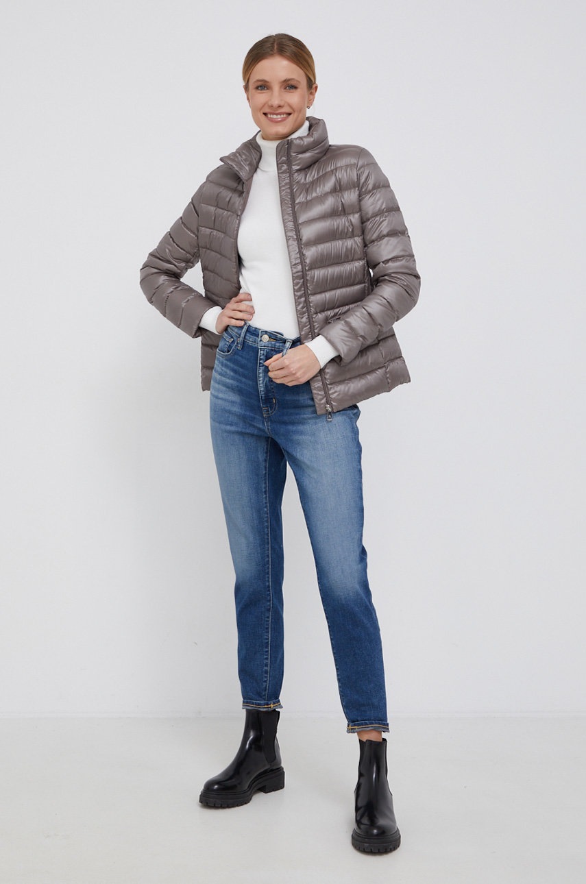 

Пухова куртка Lauren Ralph Lauren колір бежевий перехідна