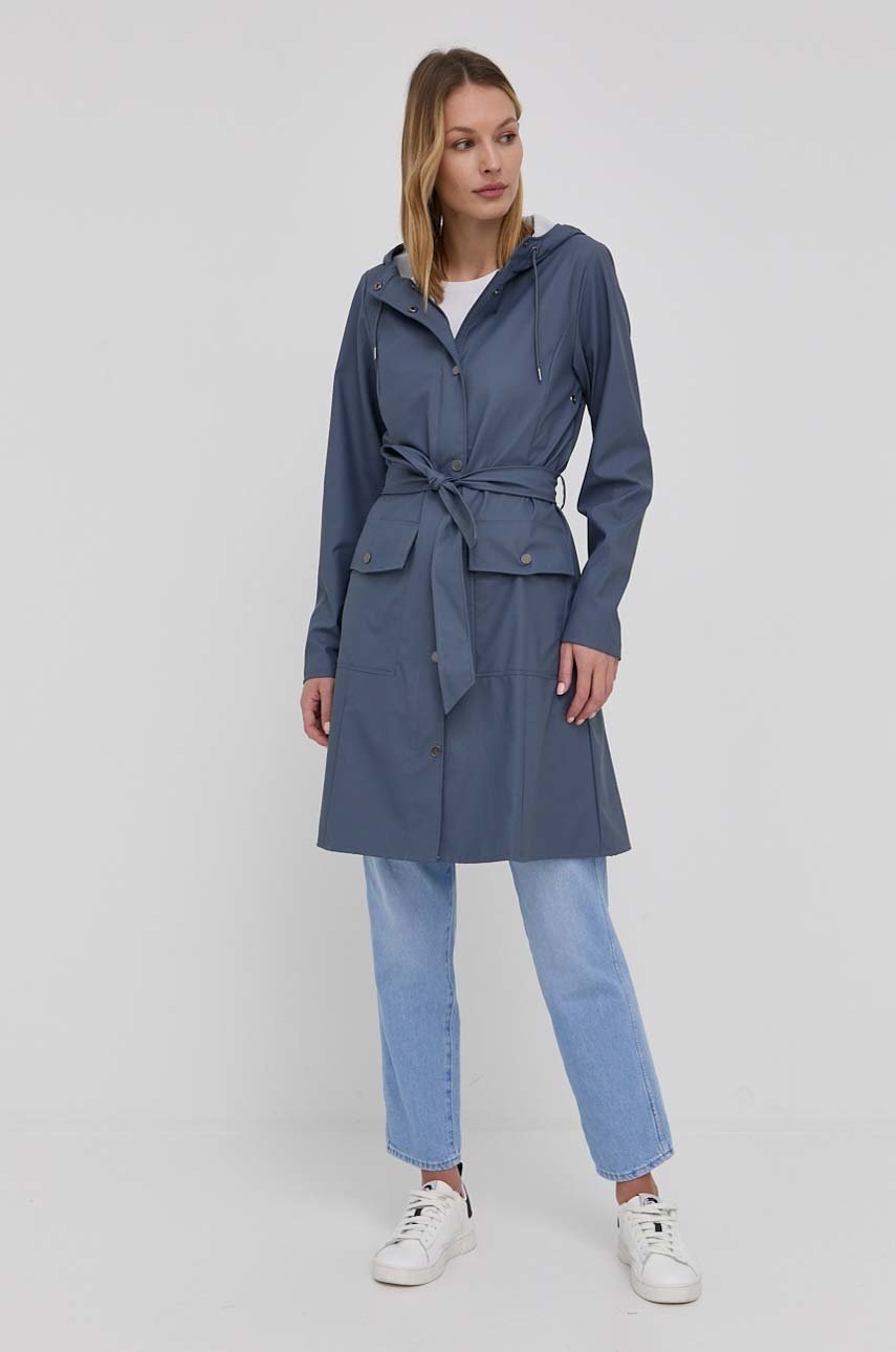 

Куртка Rains 18130 Curve Jacket женская цвет фиолетовый переходная
