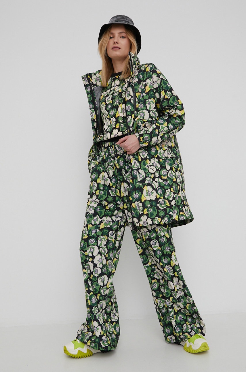 

Дощовик Puma PUMA x LIBERTY жіноча колір зелений перехідна oversize