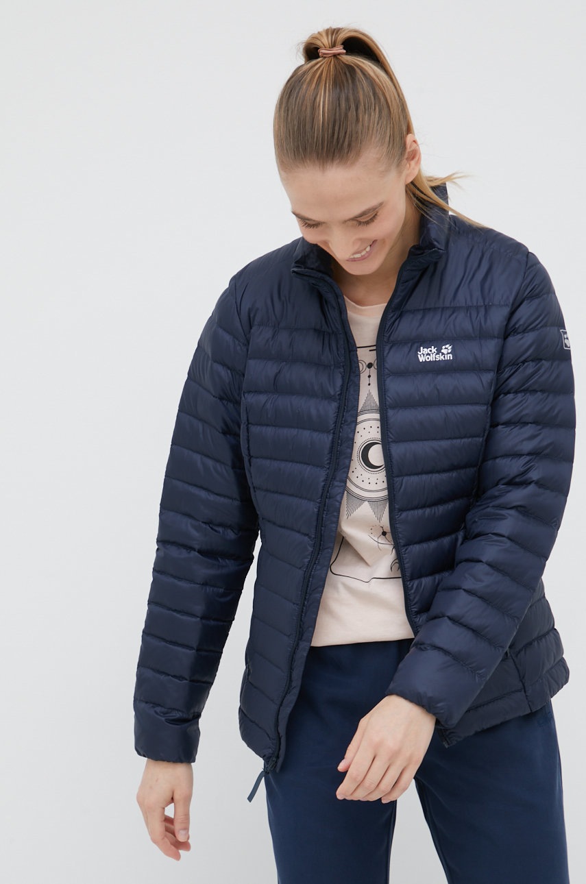 

Пухено спортно яке Jack Wolfskin в тъмносиньо с преходна изолация, Тъмносин