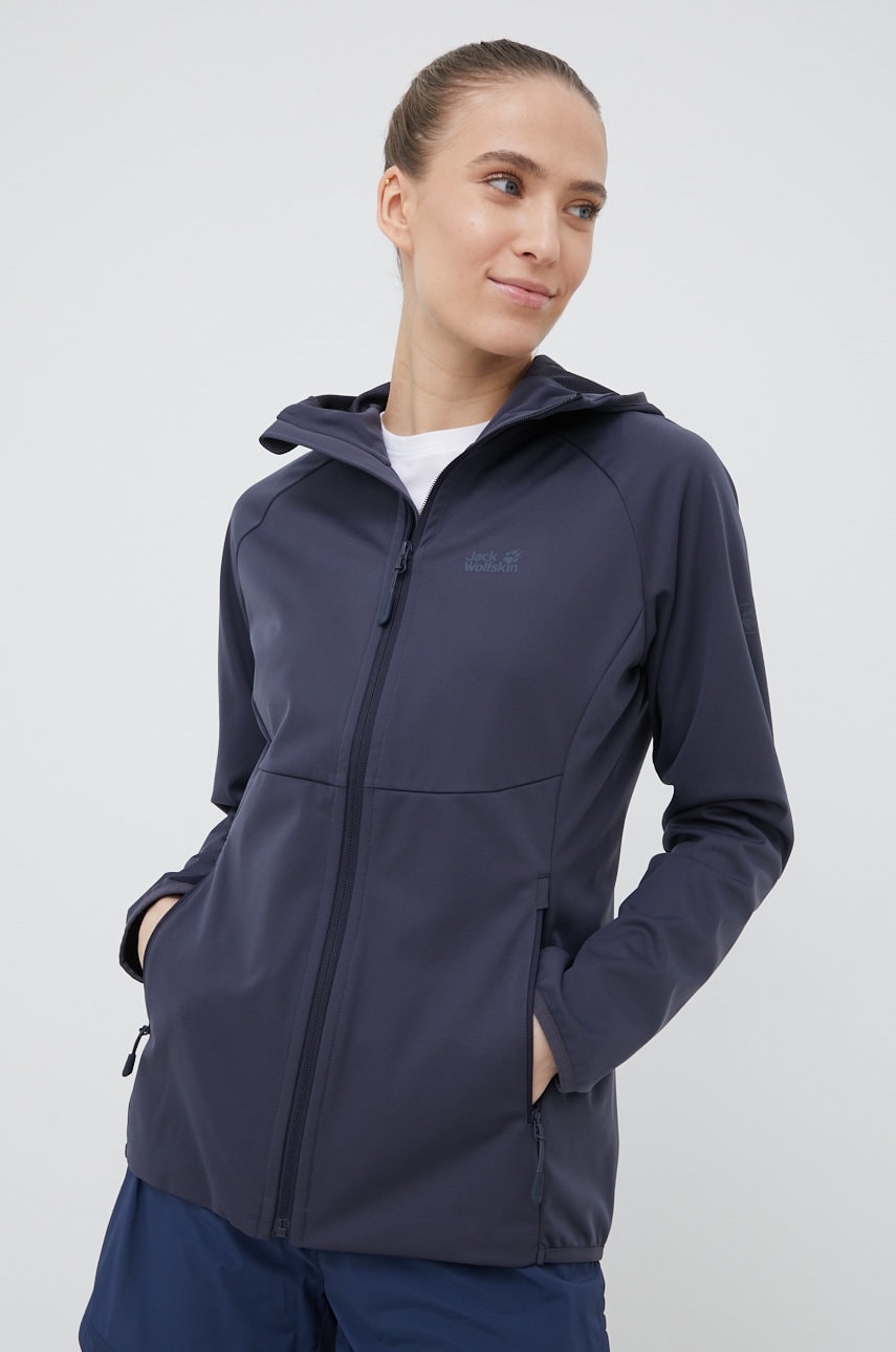 Jack Wolfskin jacheta de exterior Go Hike culoarea albastru marin