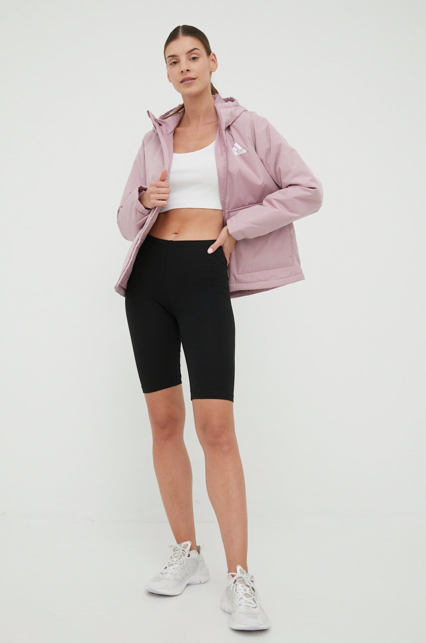 

Куртка adidas Performance H48582 жіноча колір фіолетовий зимова