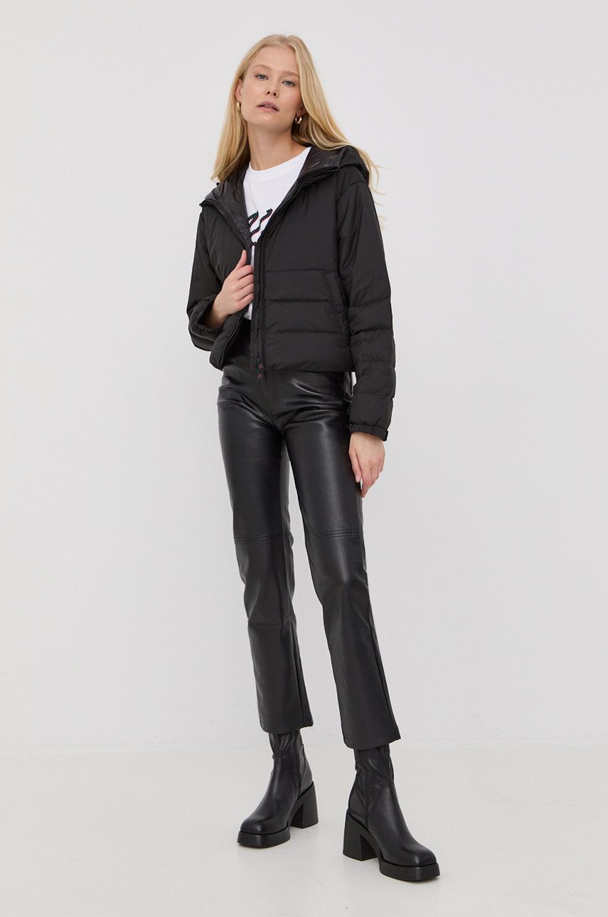 After Label geaca de puf femei, culoarea negru, de iarna 2022 ❤️ Pret Super answear imagine noua 2022