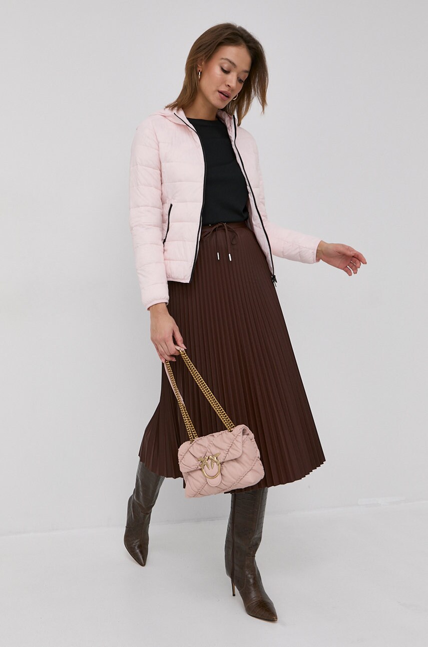 

Куртка Pinko женская цвет розовый переходная