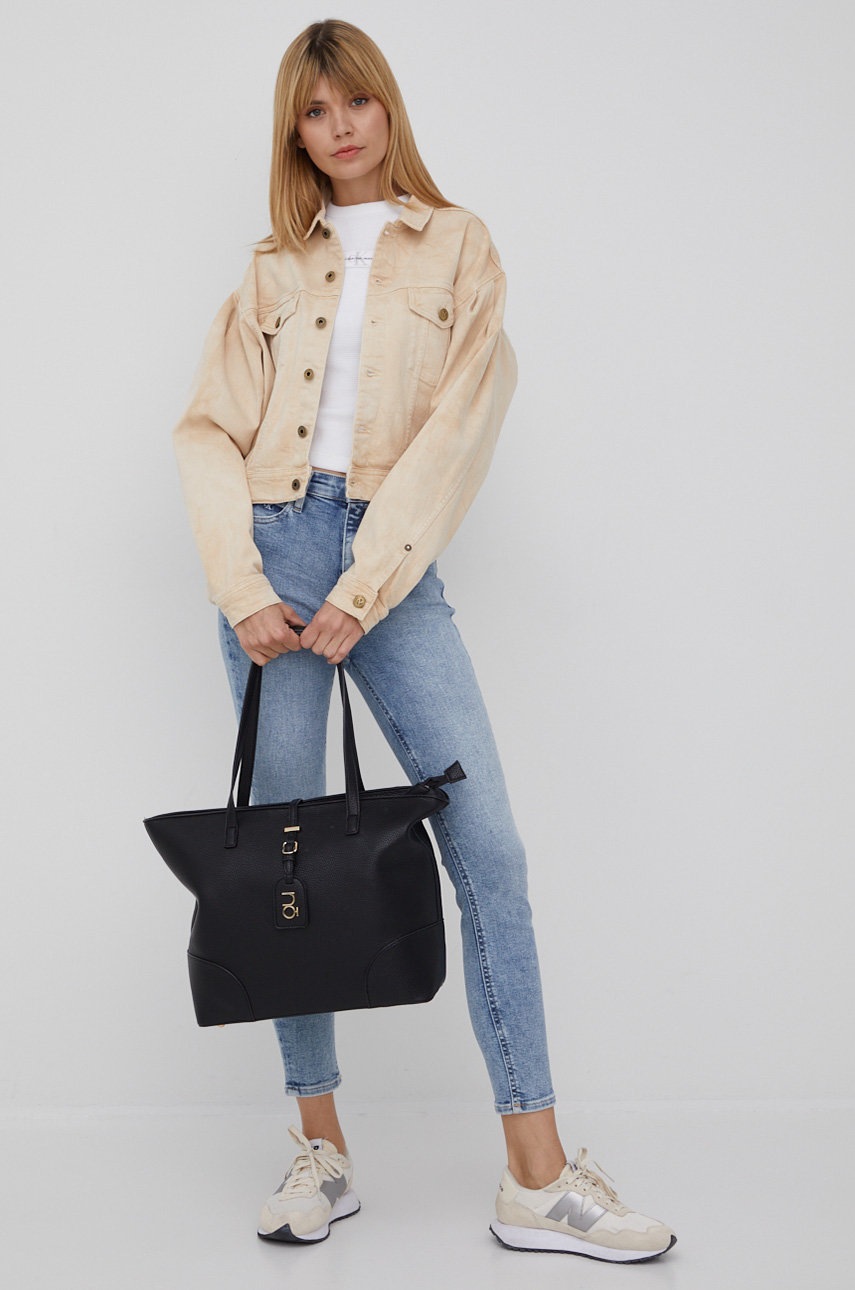 

Джинсова куртка Pepe Jeans Ridge Earth жіноча колір бежевий перехідна