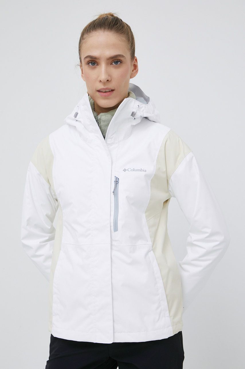 Columbia kurtka outdoorowa Hikebound kolor biały przejściowa