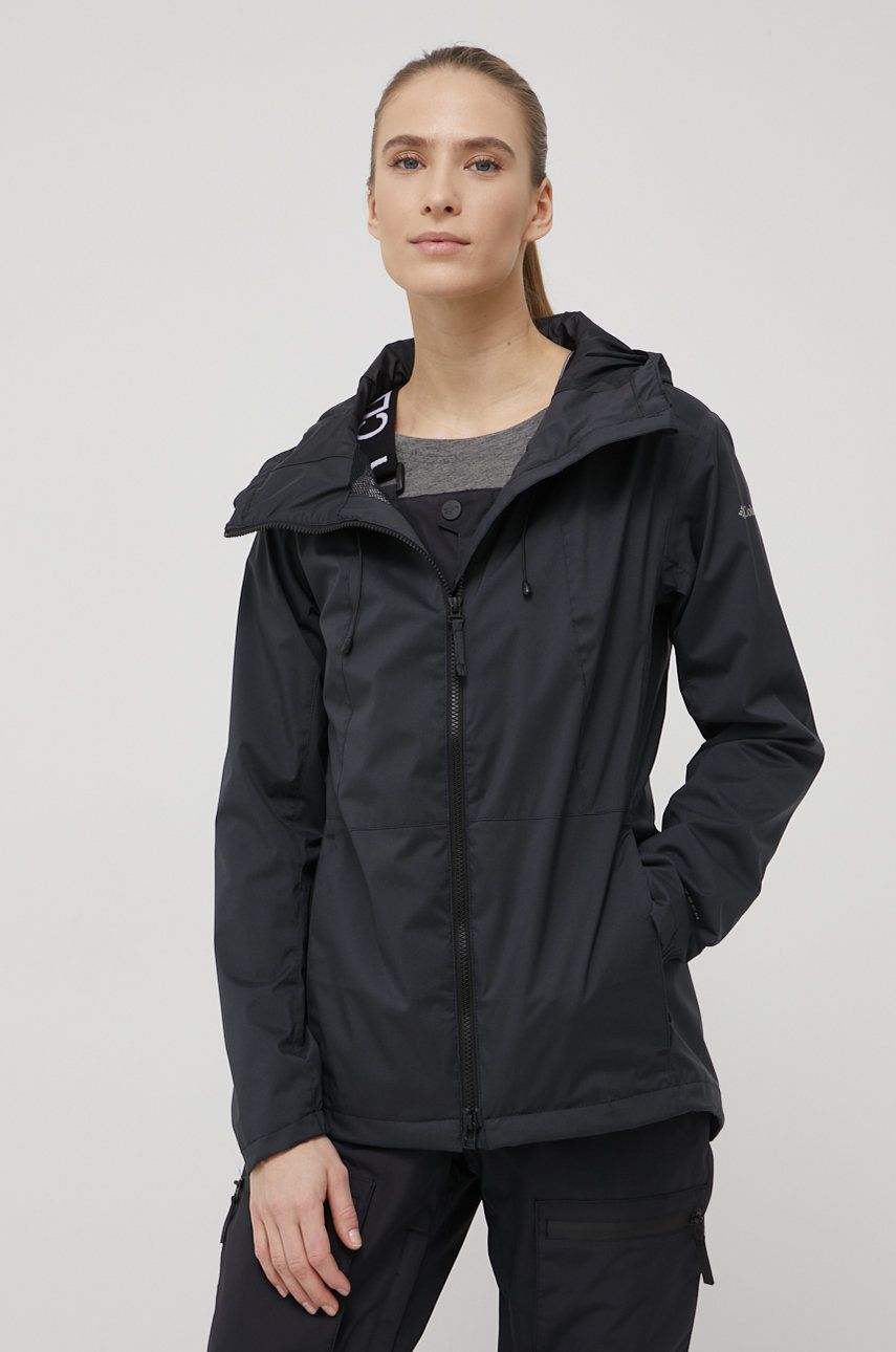 Outdoorová bunda Columbia Sunrise Ridge černá barva - černá -  100 % Polyester