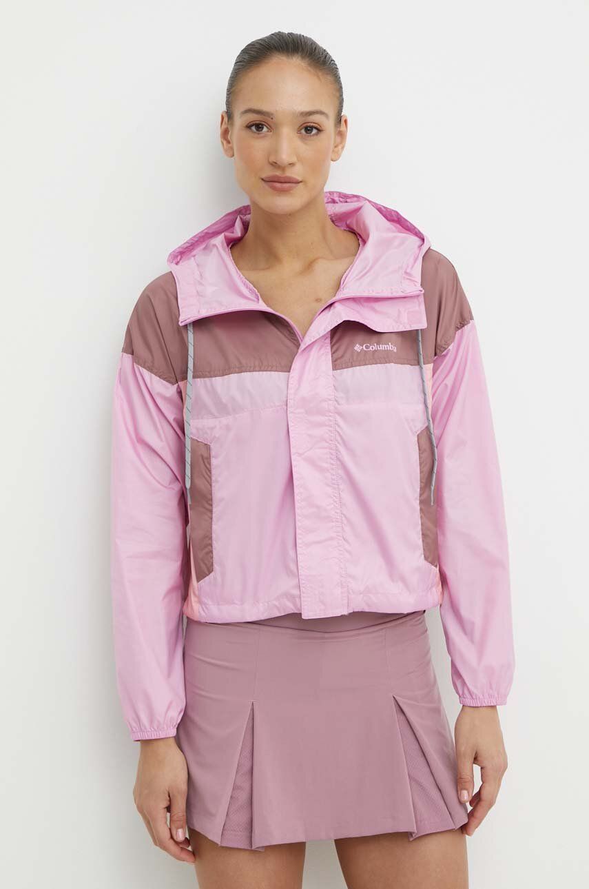 Columbia jacheta de exterior Flash Challenger culoarea roz