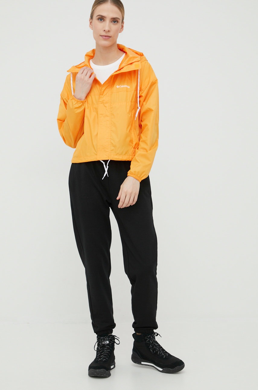 

Куртка outdoor Columbia Flash Challenger цвет оранжевый