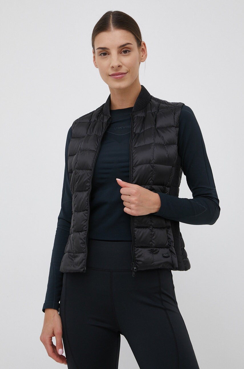 Refrigiwear vesta de puf femei, culoarea negru, de tranzitie