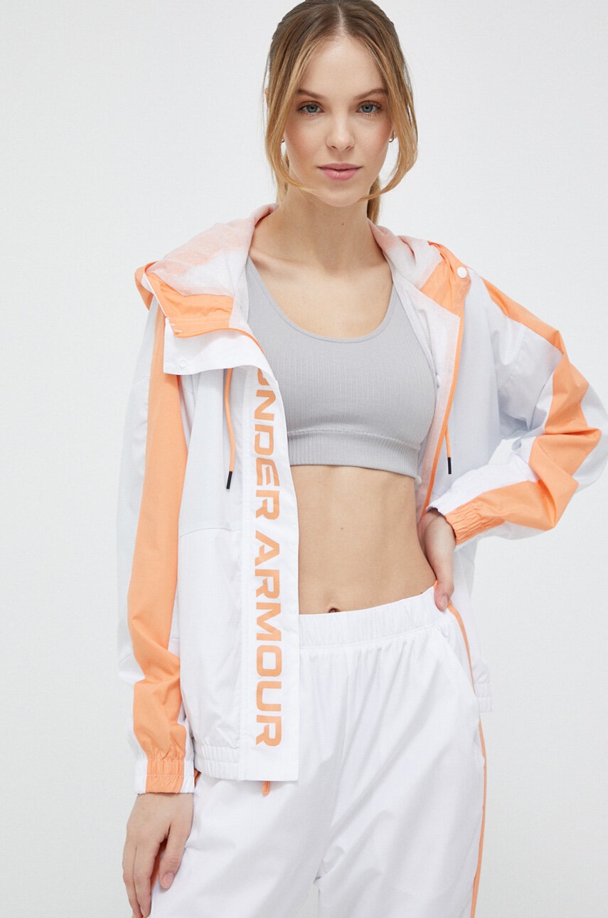 

Вітровка Under Armour колір білий перехідна