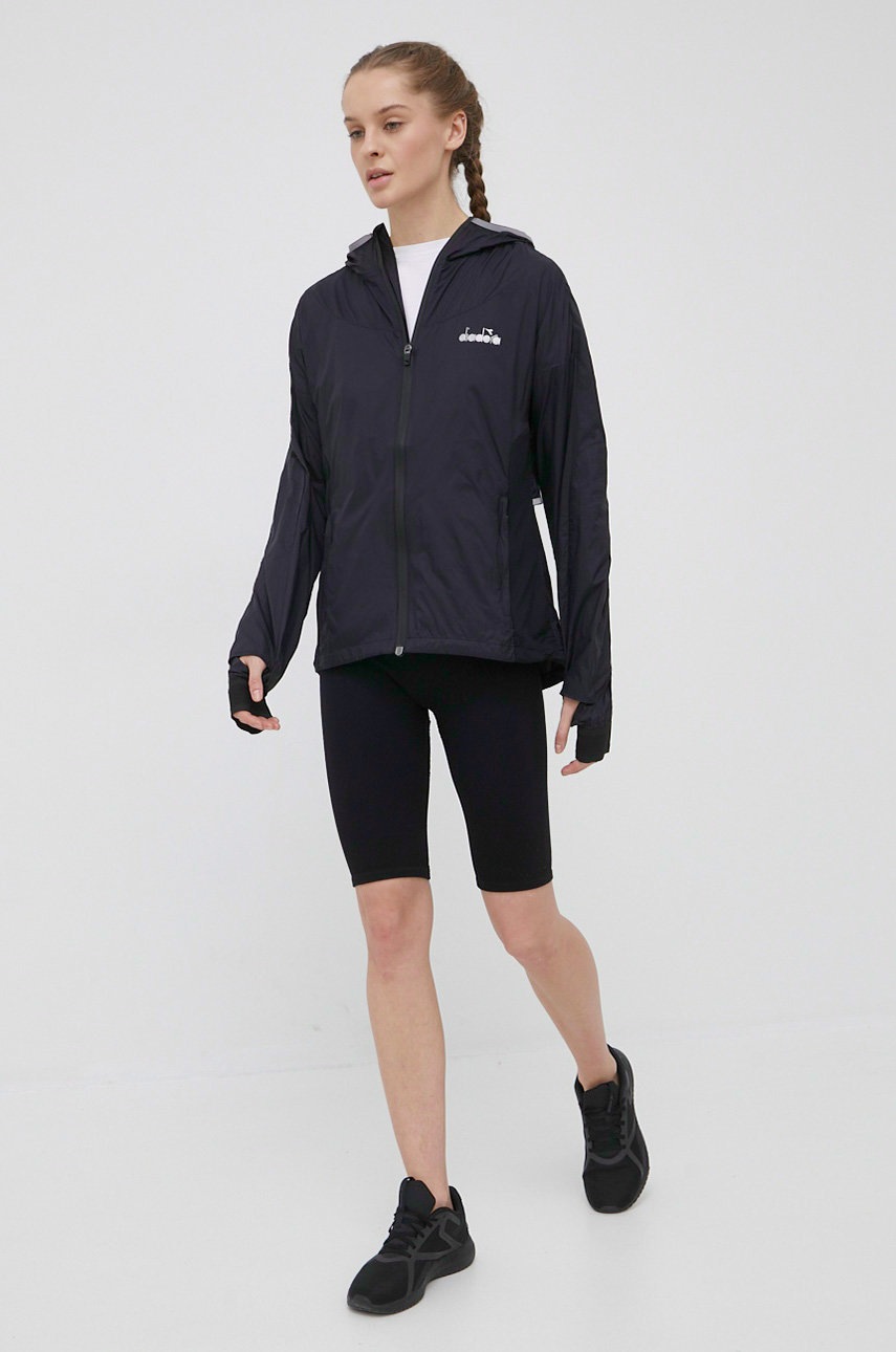 

Куртка для бега Diadora Be One цвет чёрный переходная oversize