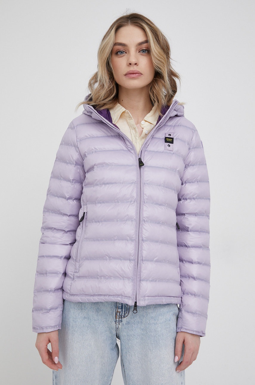 

Куртка Blauer женская цвет фиолетовый переходная