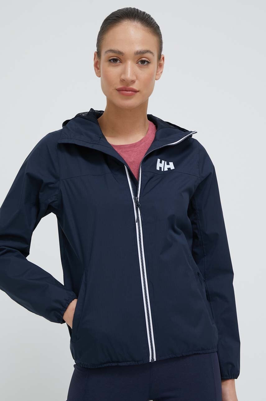 Helly Hansen geacă de ploaie Belfast II femei, culoarea albastru marin 53433-990