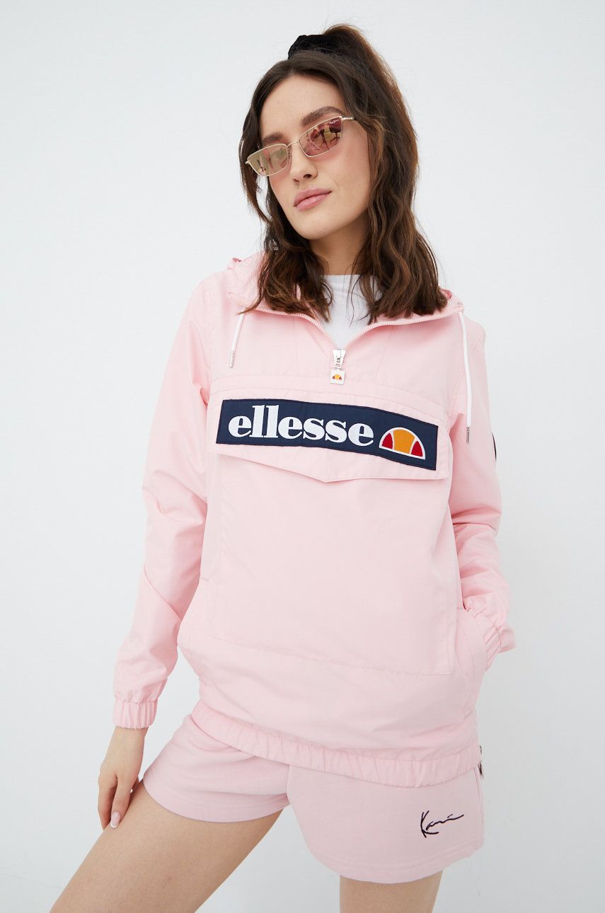 Levně Bunda Ellesse dámská, růžová barva, přechodná, SGS09429-LPINK