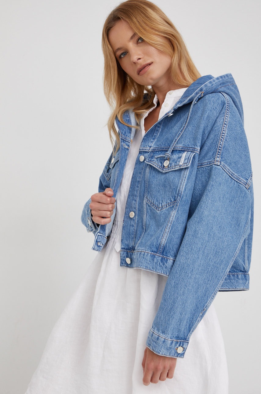 

Дънково яке Marc O'Polo Denim с преходна изолация с уголемена кройка, Многоцветен
