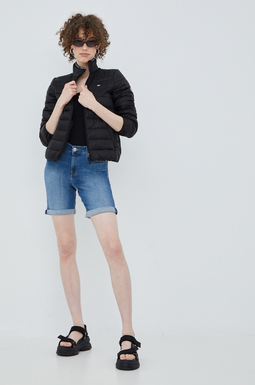 

Куртка Tommy Jeans жіноча колір чорний зимова