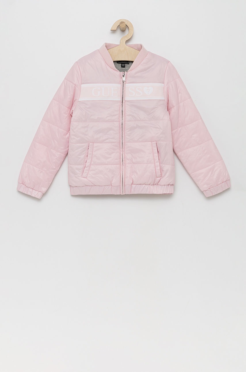

Детско яке Guess в розово, Розов