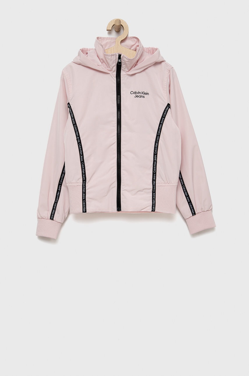

Детско яке Calvin Klein Jeans в розово, Розов