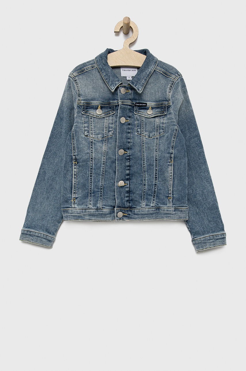 

Детско дънково яке Calvin Klein Jeans, Син