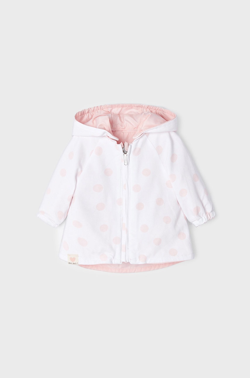 

Дитяча двостороння куртка Mayoral Newborn колір рожевий