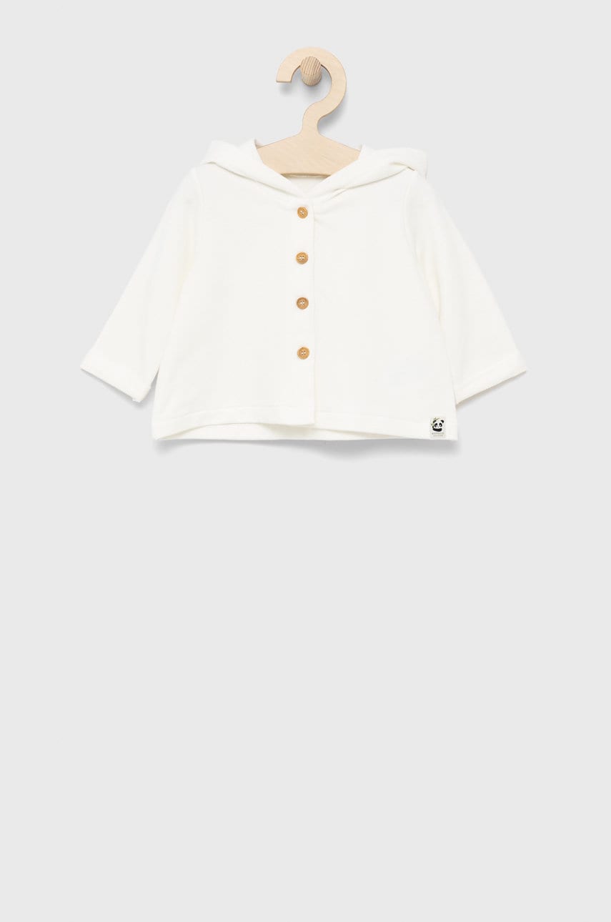 United Colors Of Benetton bluza copii culoarea bej, neted