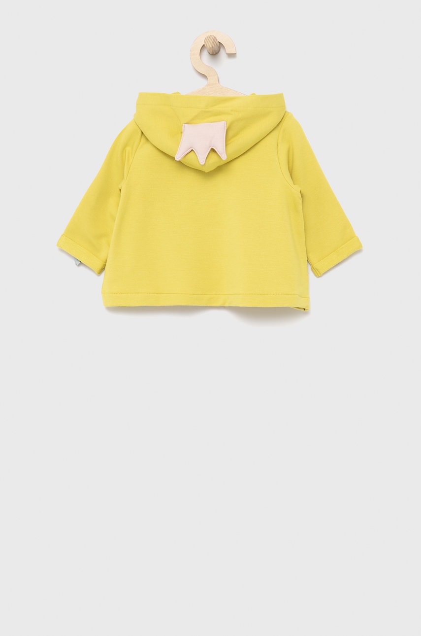 

Дитяча кофта United Colors of Benetton колір жовтий однотонна