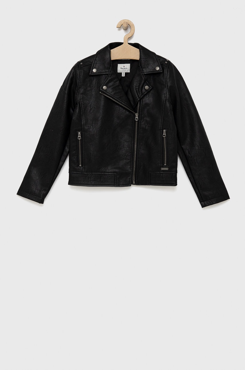 Pepe Jeans geaca ramones pentru copii culoarea negru
