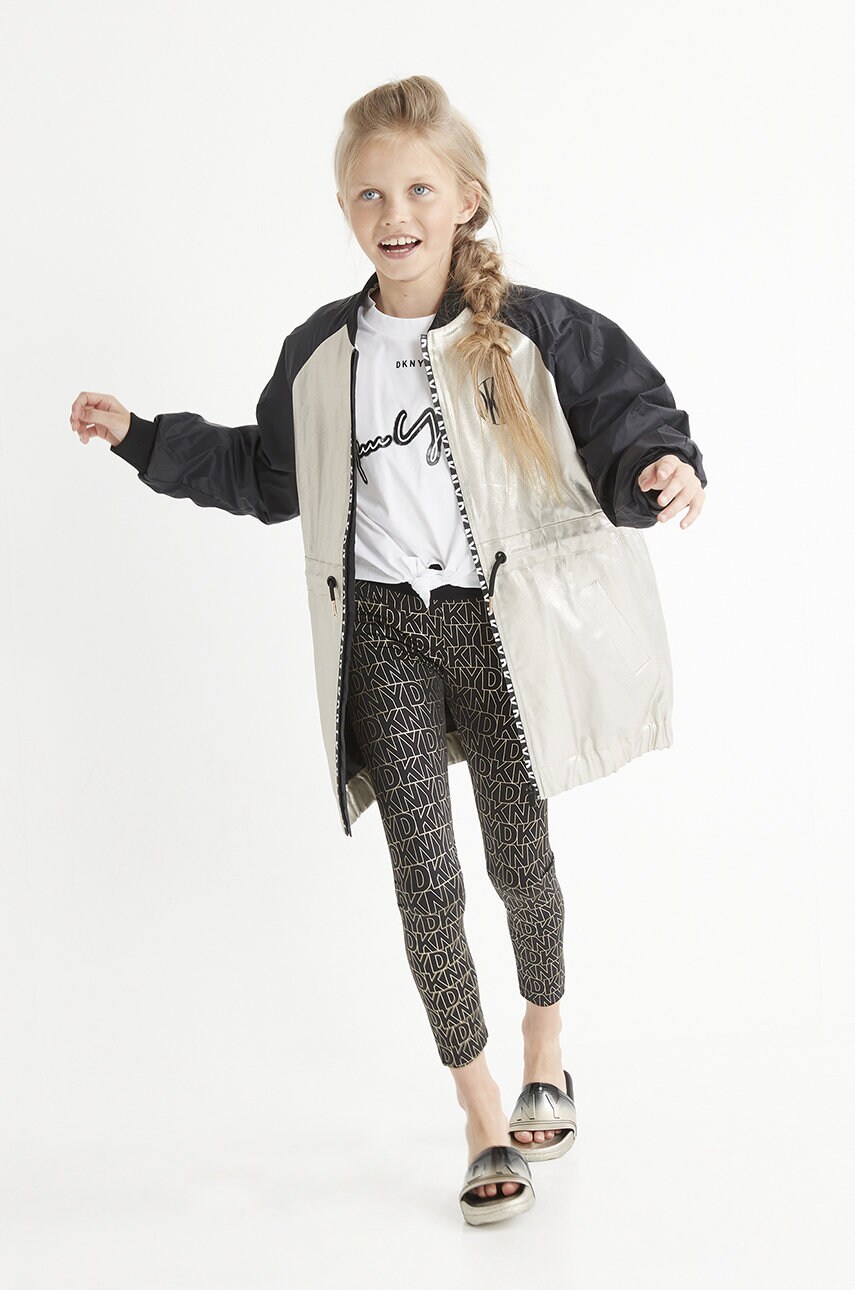 DKNY geaca copii culoarea bej