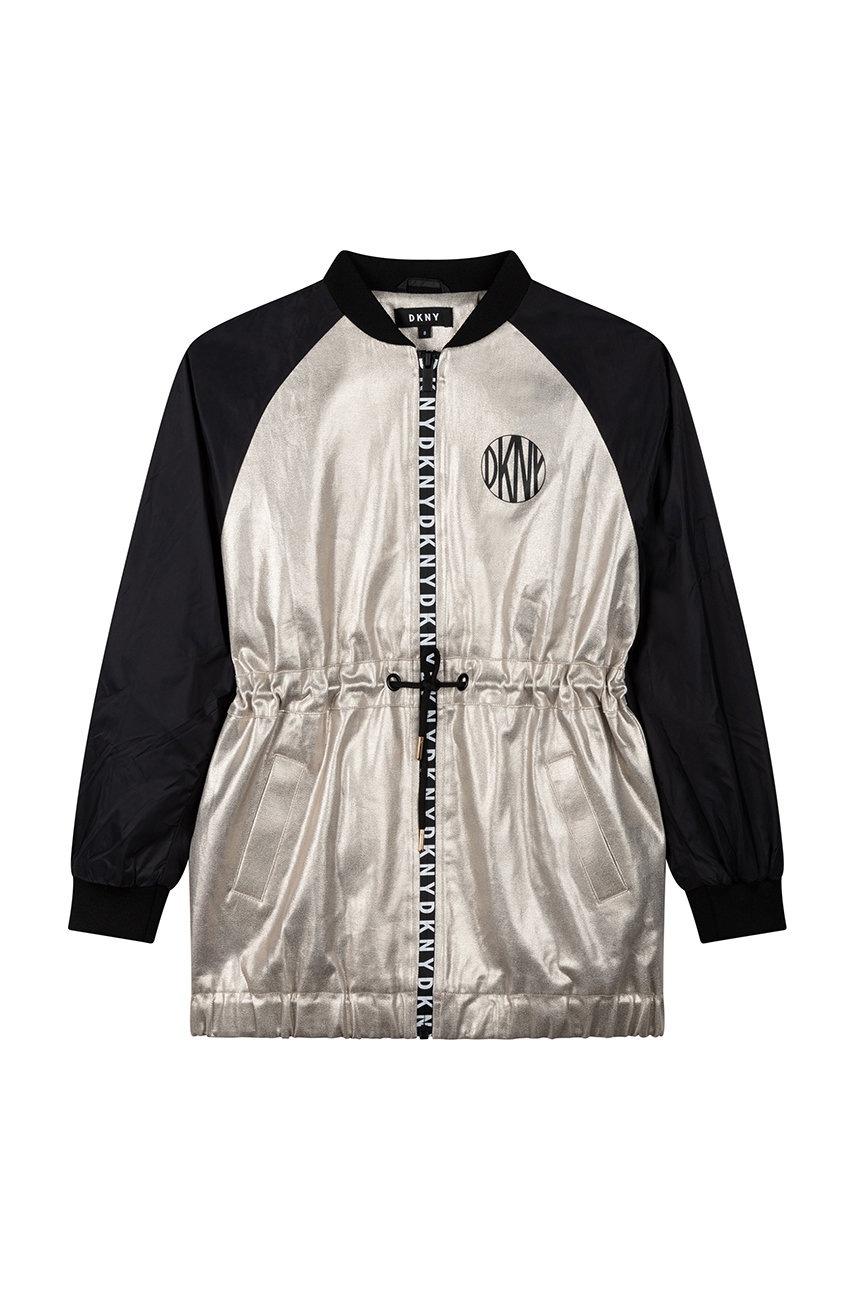 

Дитяча куртка Dkny колір бежевий