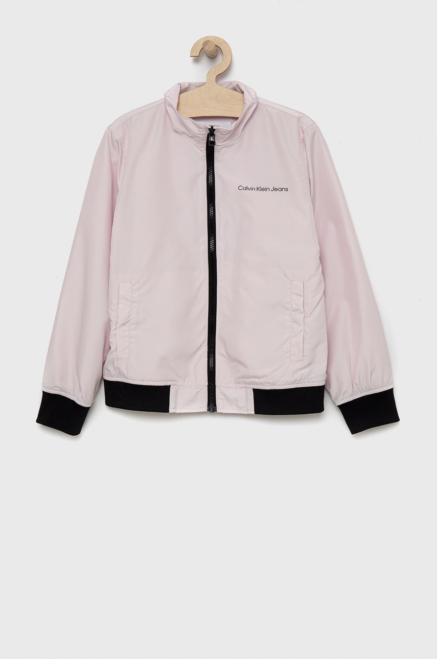 

Детско яке Calvin Klein Jeans в розово, Розов