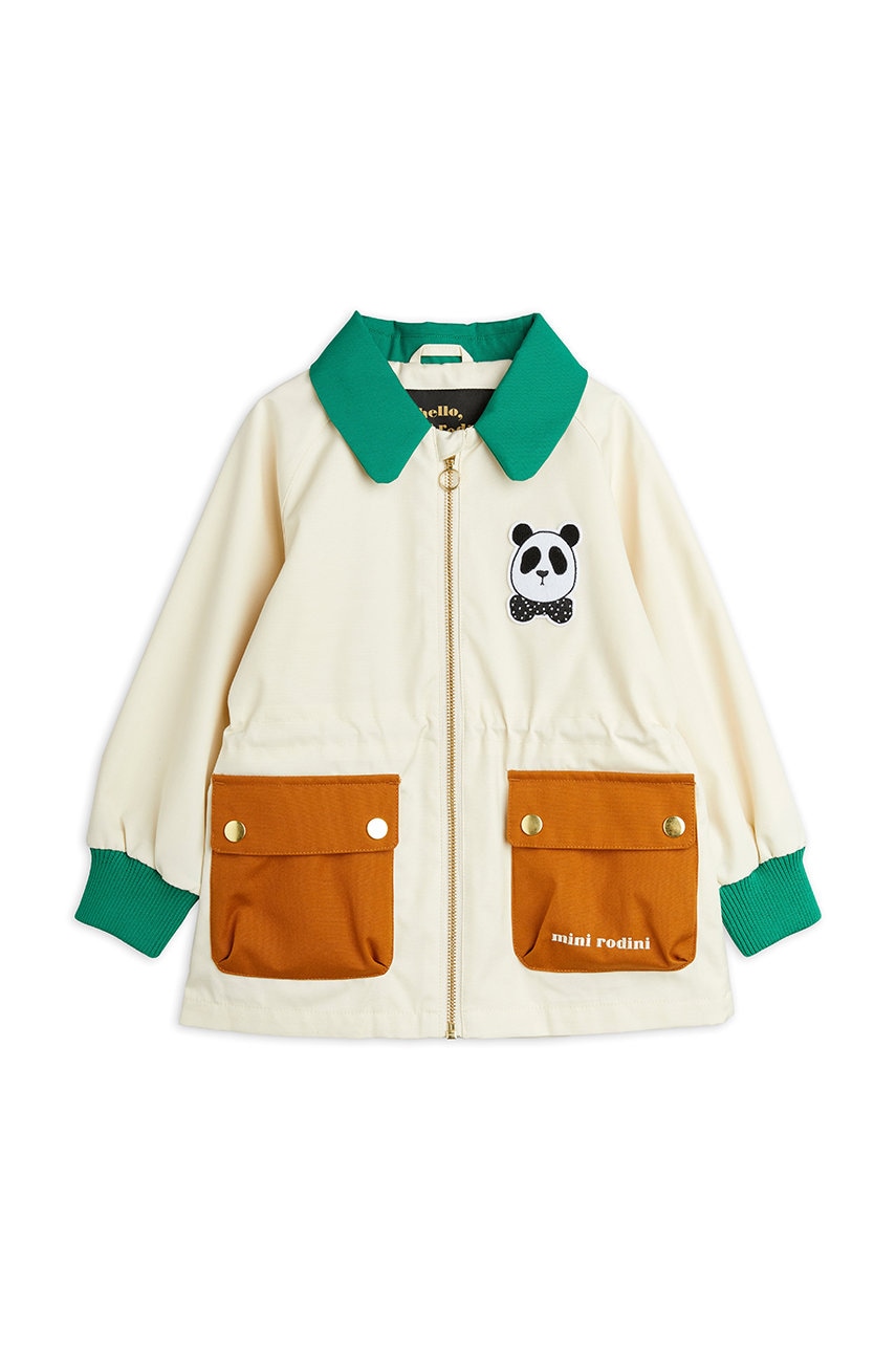 Mini Rodini geaca copii culoarea alb