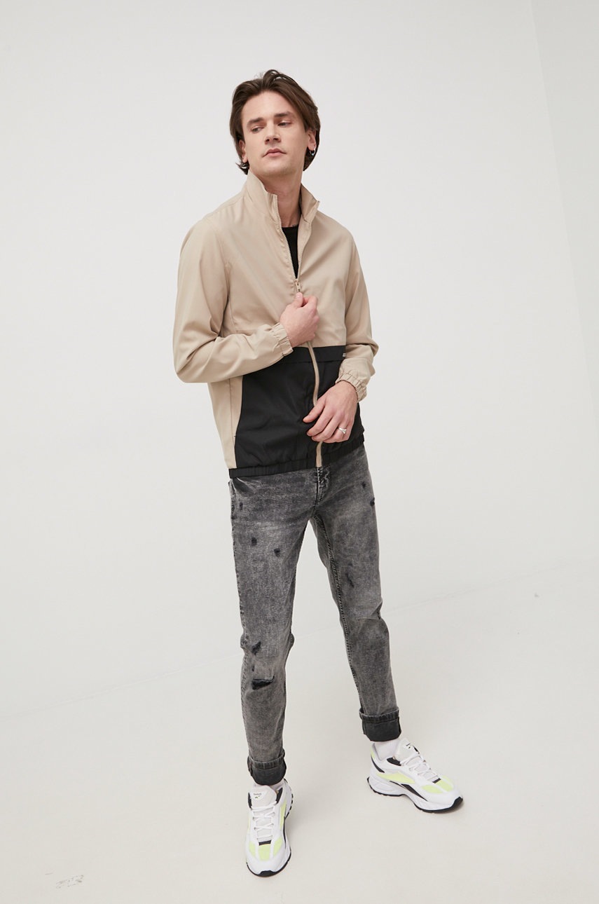 

Куртка Jack & Jones мужская цвет бежевый переходная