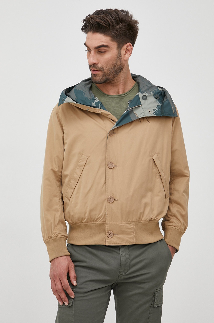 

Двусторонняя куртка Armani Exchange мужская переходная oversize
