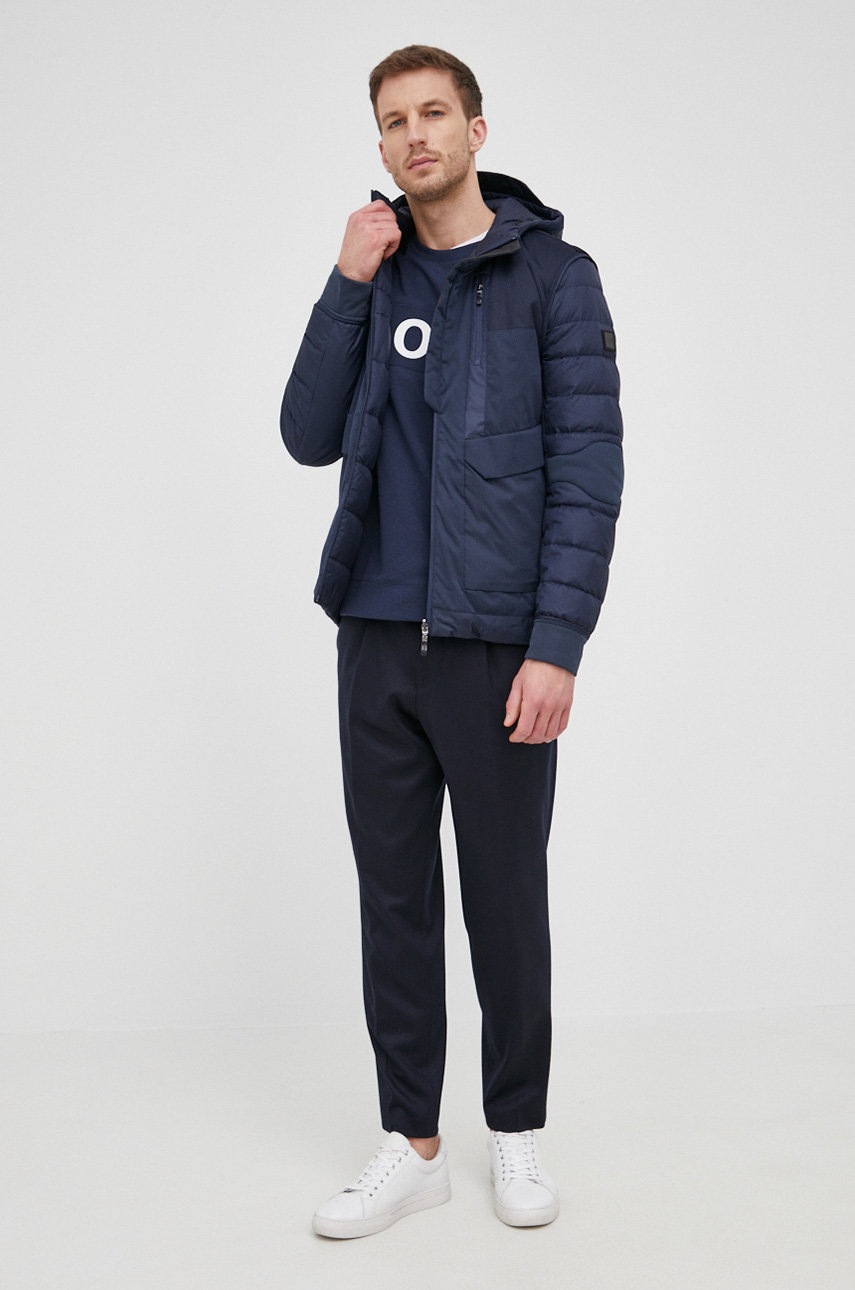 

Пуховая куртка Boss Boss Athleisure мужская цвет синий зимняя