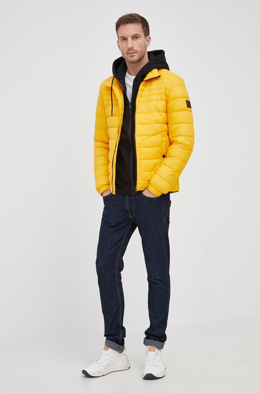 

Куртка Boss Boss Casual чоловіча колір жовтий перехідна