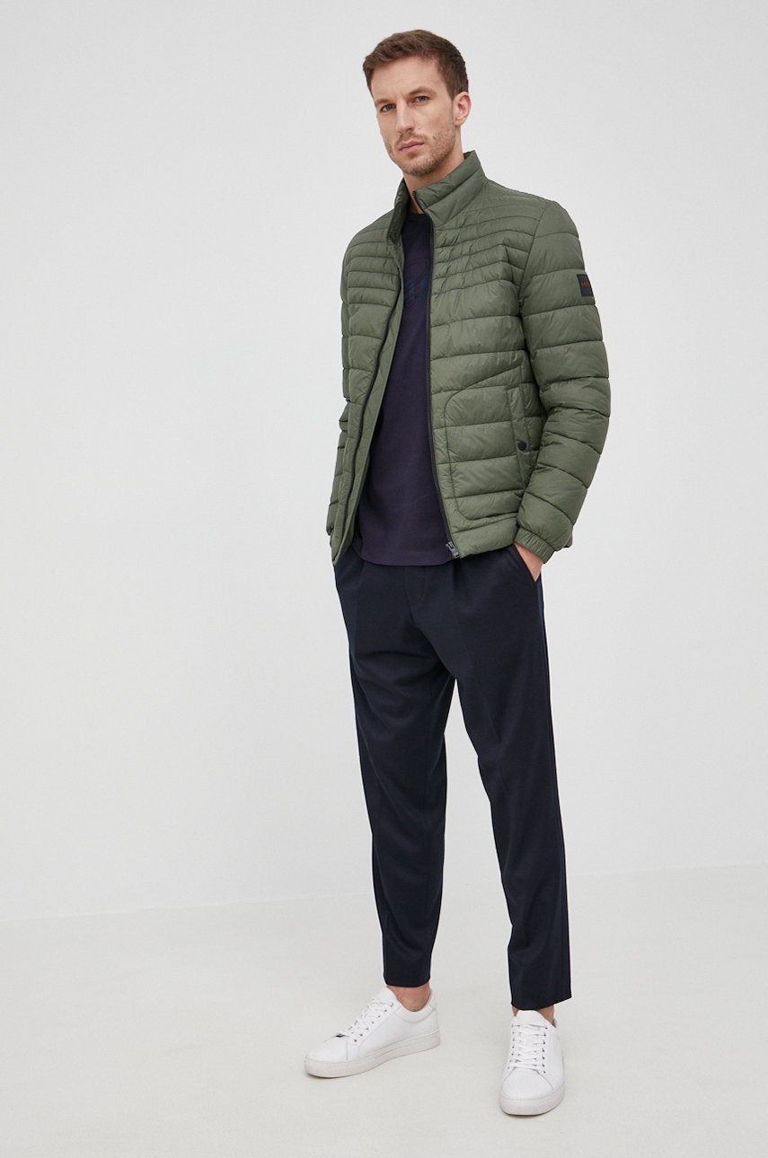 

Куртка Boss Boss Casual мужская цвет зелёный переходная